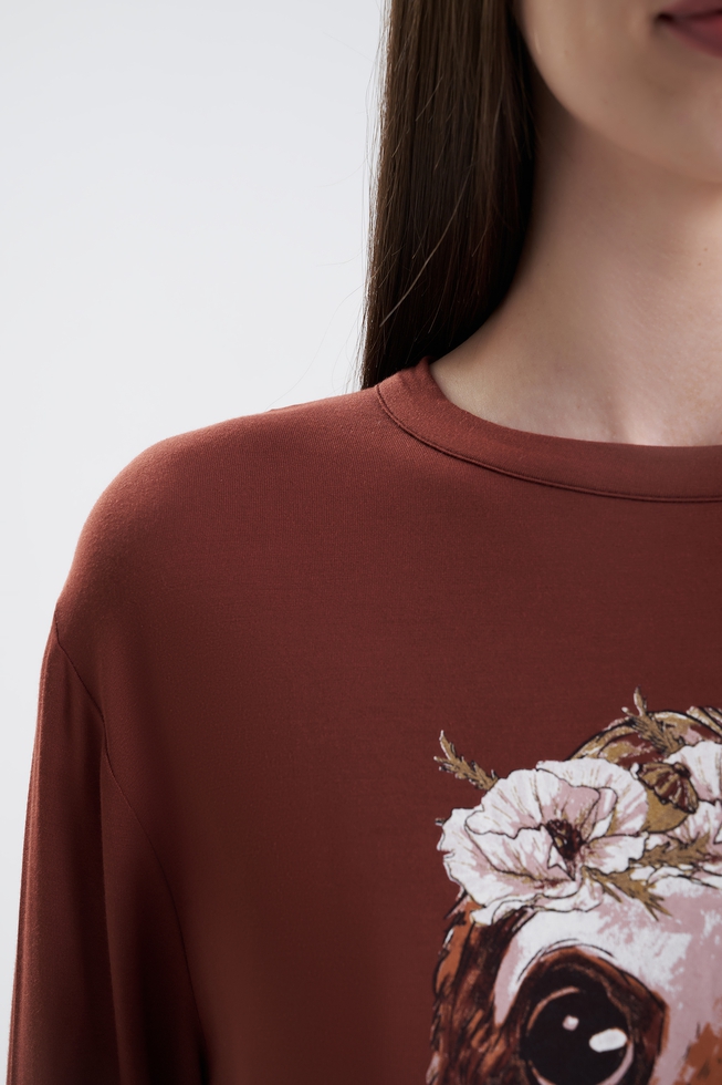  Домашний женский лонгслив  4