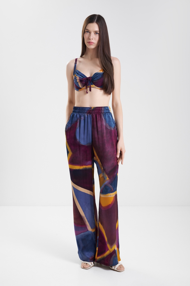 Женские шелковые брюки 3