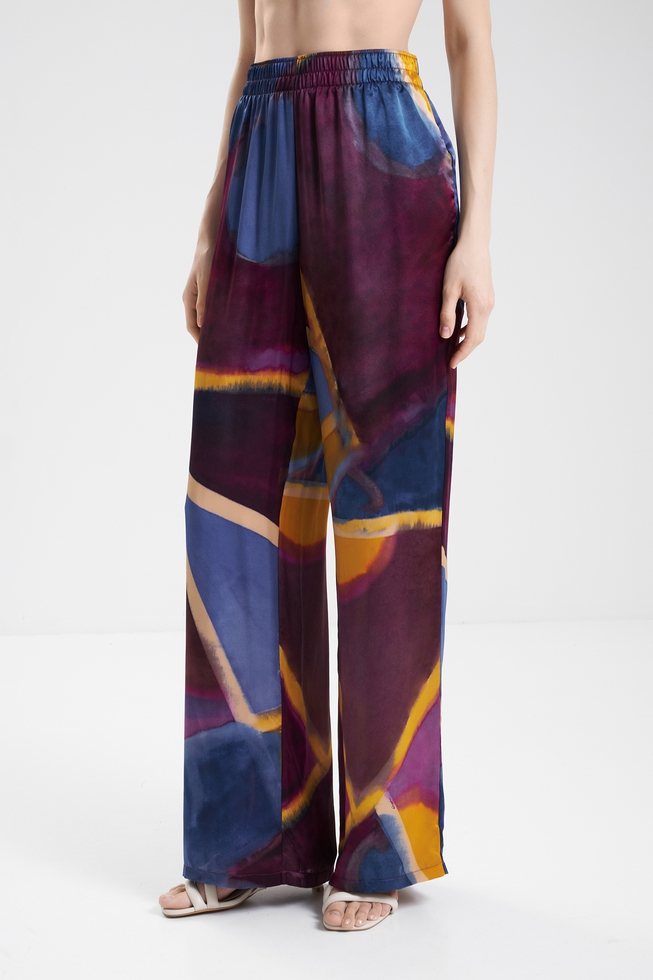 Женские шелковые брюки 1