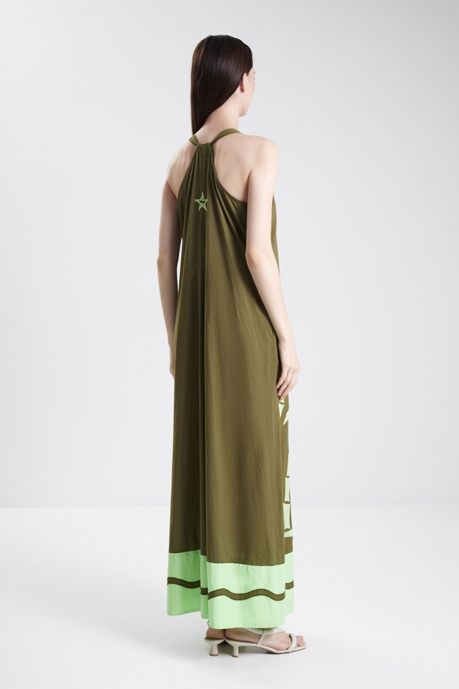 Длинное хлопковое платье  2