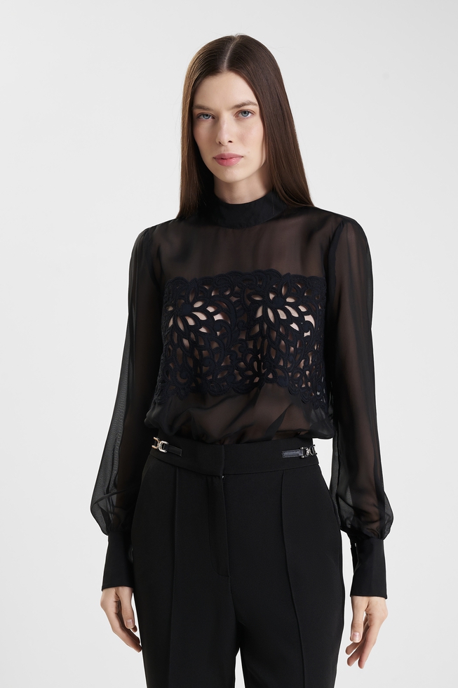 Женское чёрное боди  3