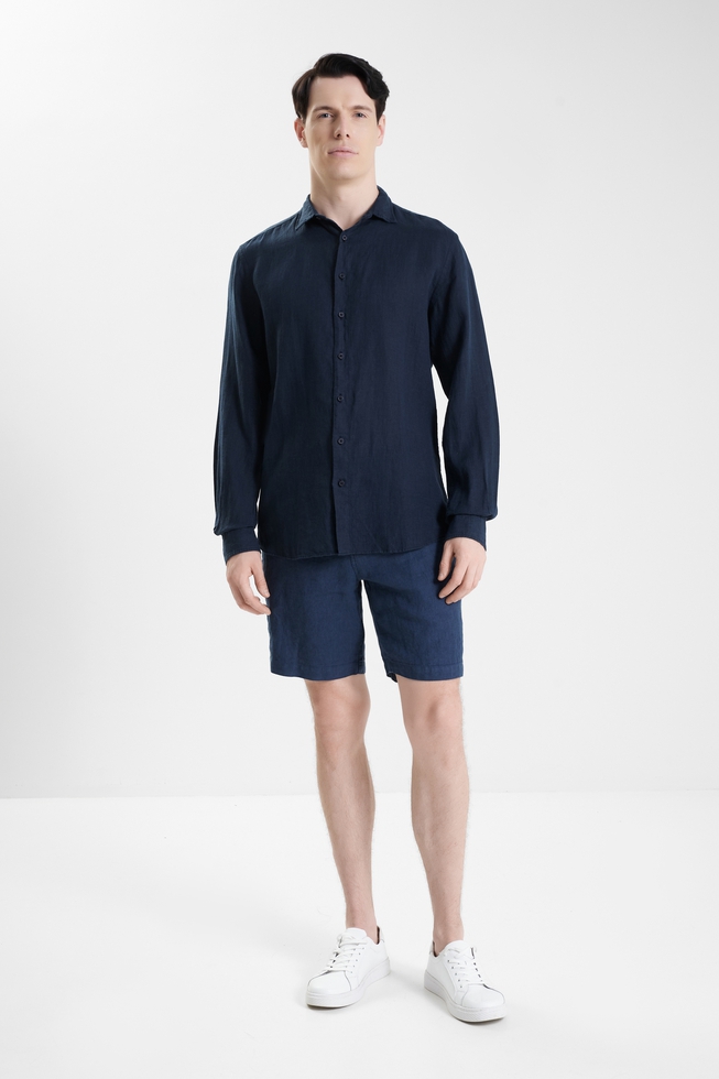 Мужская льняная рубашка 3