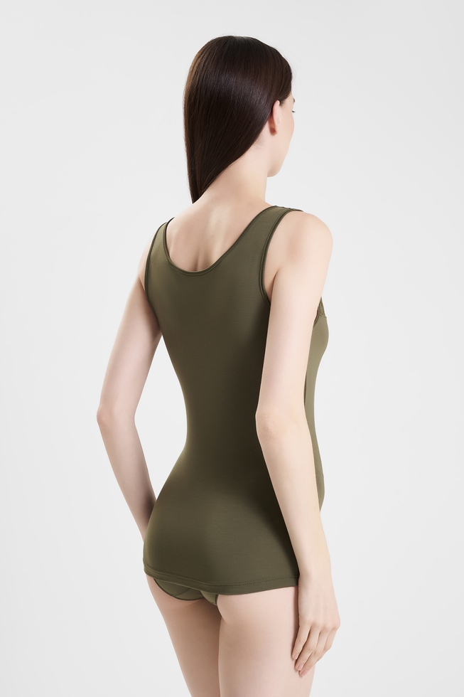 Зелёный женский топ  2