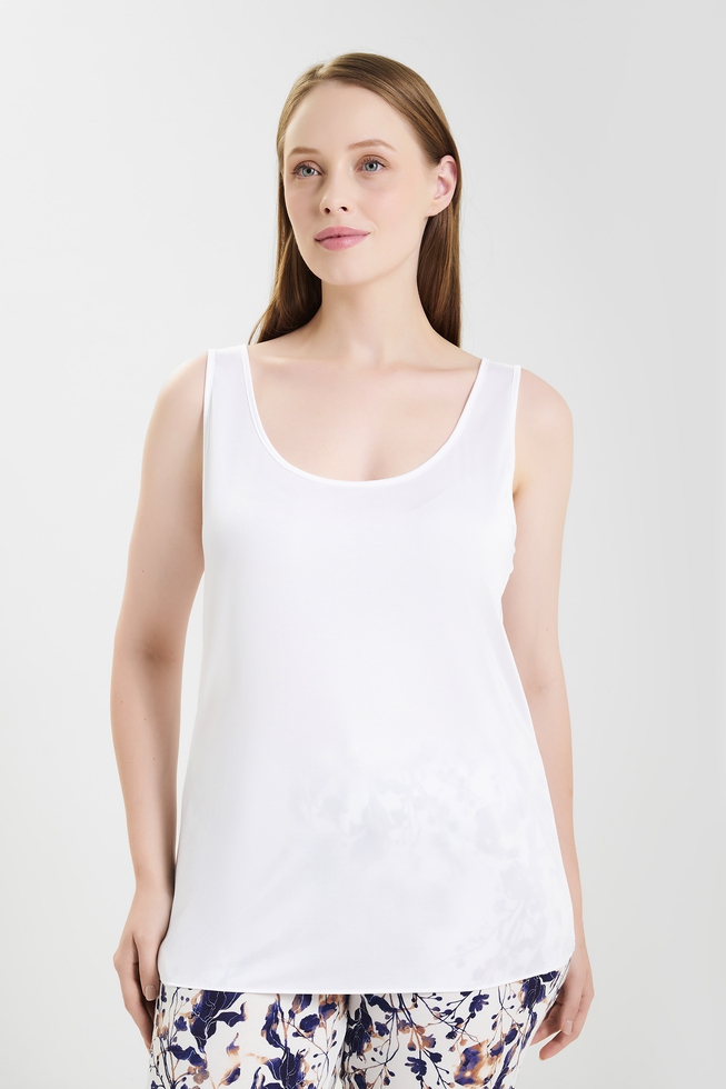 Женский топ из шелковистого трикотажа 1