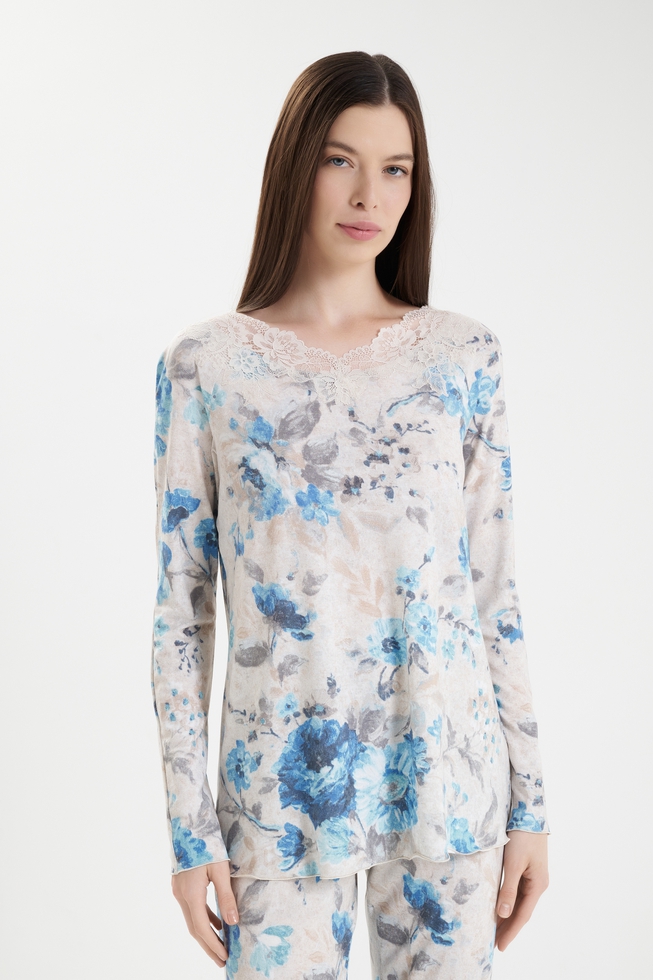 Женская пижама с брюками 3