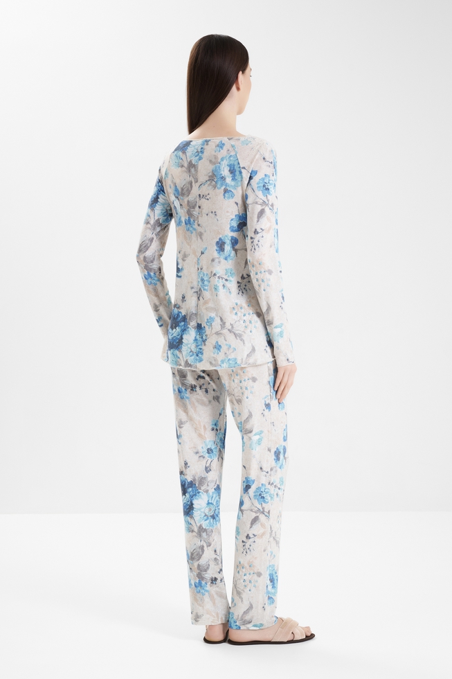 Женская пижама с брюками 2