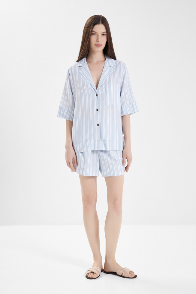  Женская домашняя рубашка-топ  3