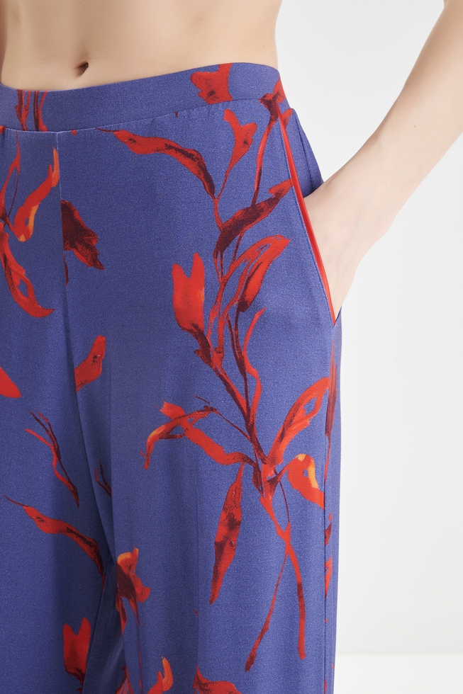  Женские широкие домашние брюки  4