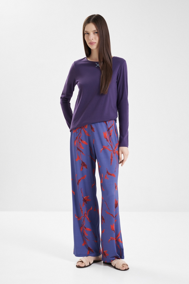  Женские широкие домашние брюки  3