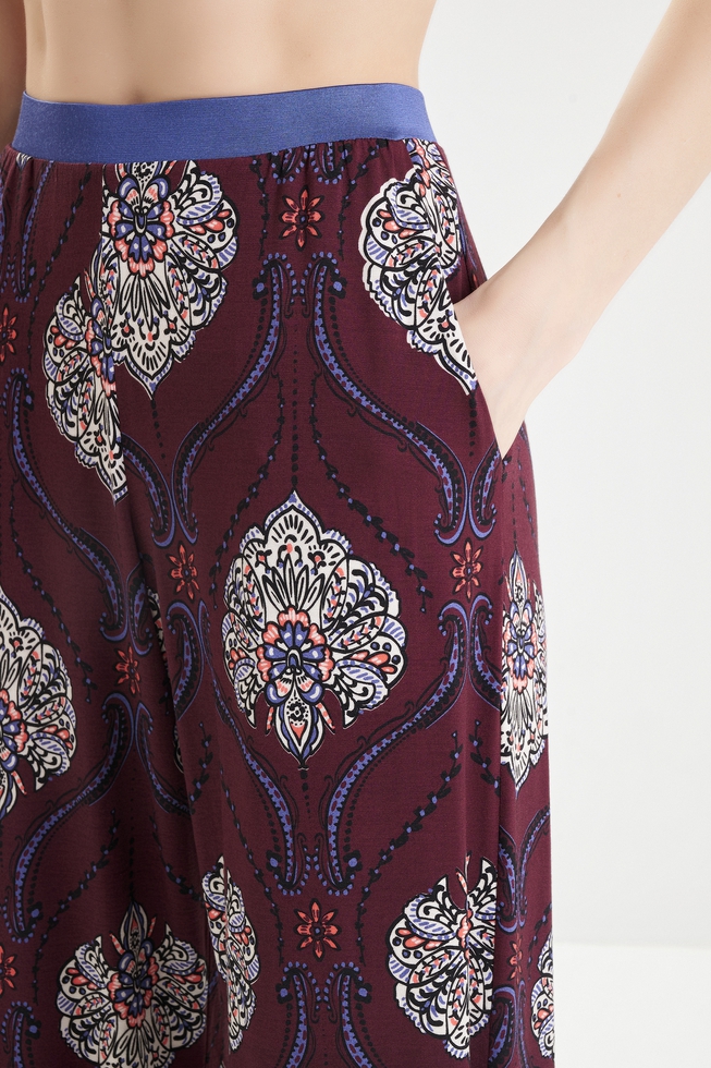  Женские широкие домашние брюки  4