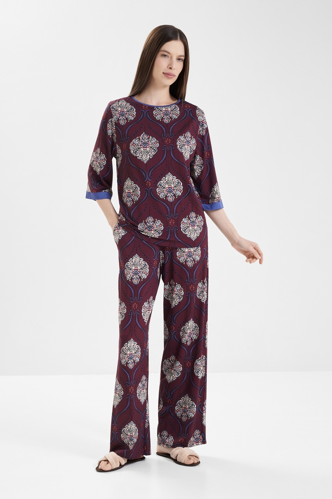  Женские широкие домашние брюки  3