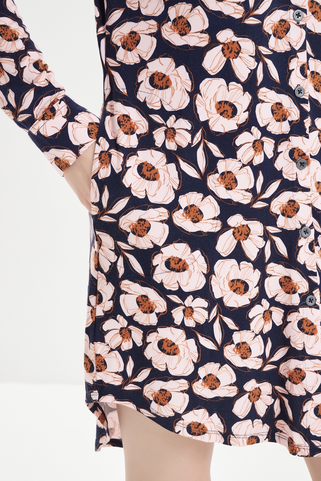 Домашнее платье-рубашка 4