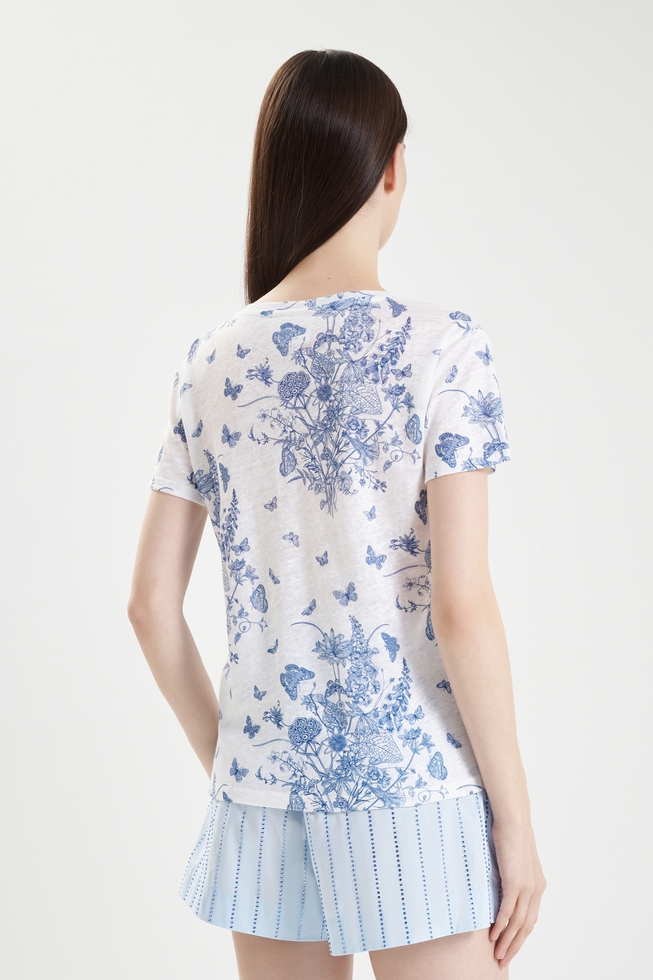 Женская льняная футболка 2