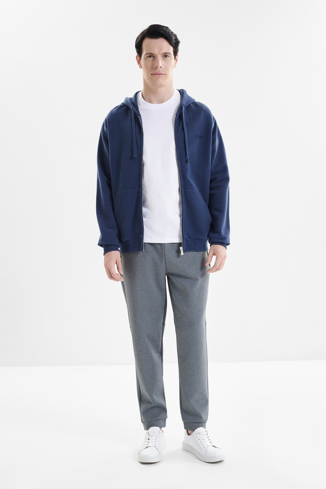 Мужская синяя толстовка  3