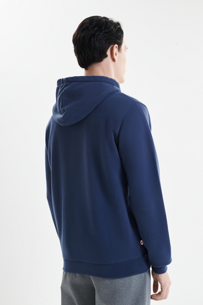 Мужская синяя толстовка  2