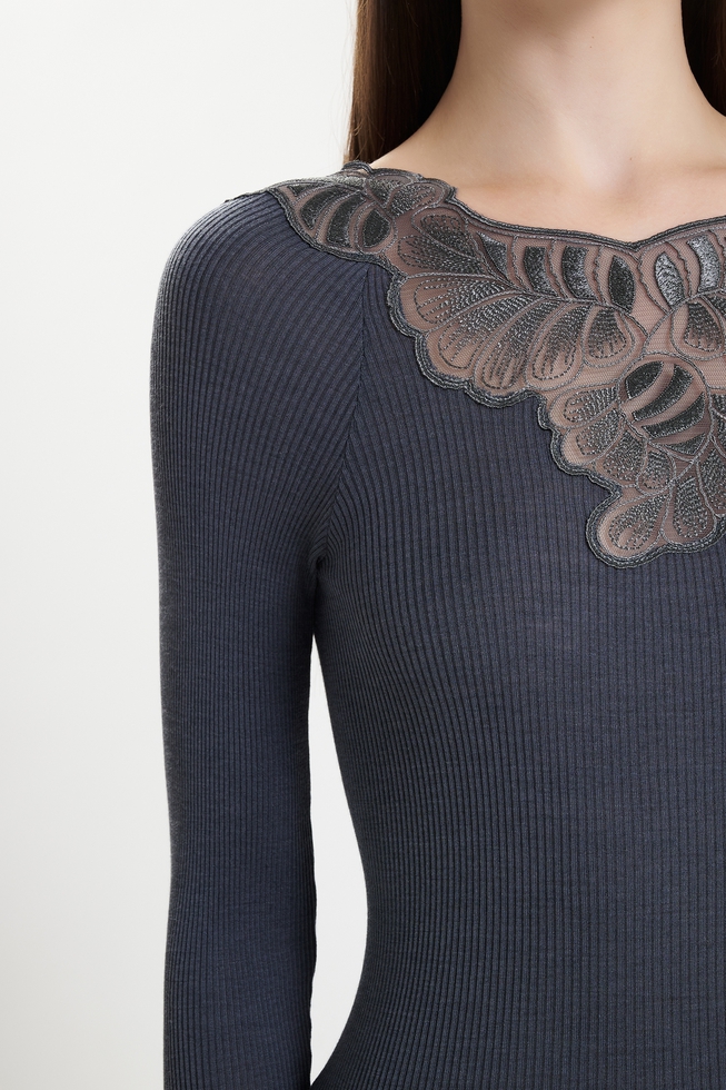 Блузка с длинным рукавом 4