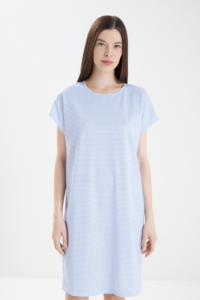 Женская короткая сорочка из хлопка  3