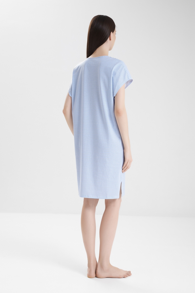 Женская короткая сорочка из хлопка  2