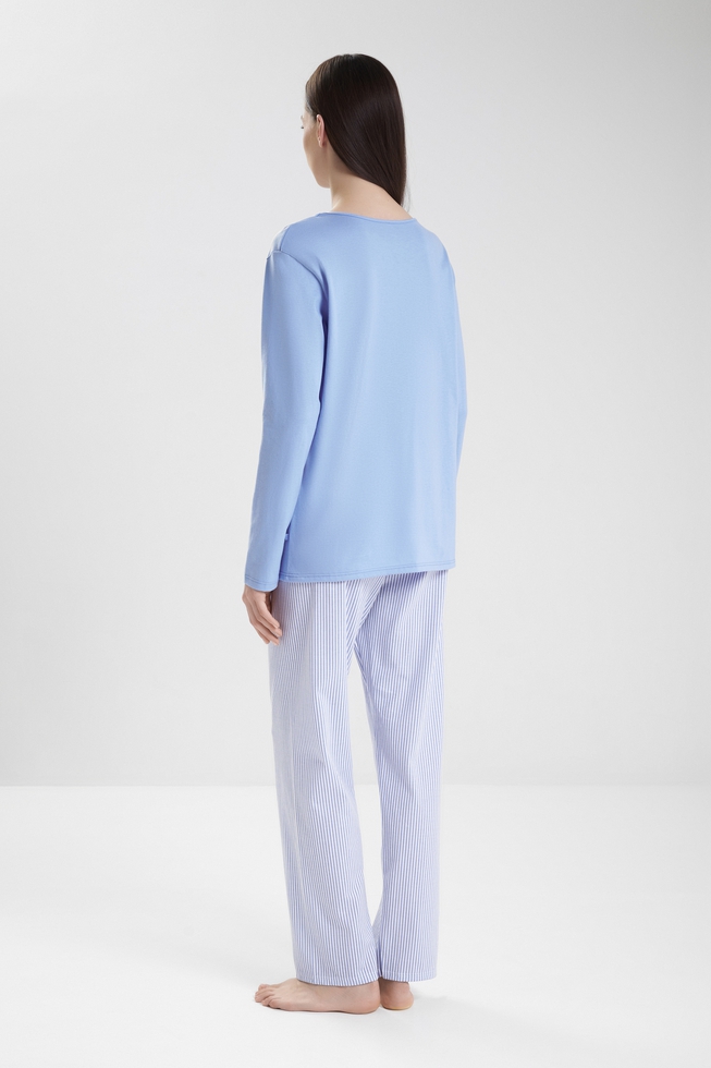  Женская пижама с брюками из хлопка  2