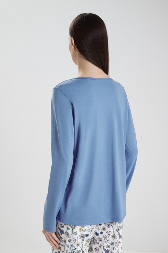  Женская пижама с брюками из хлопка  4