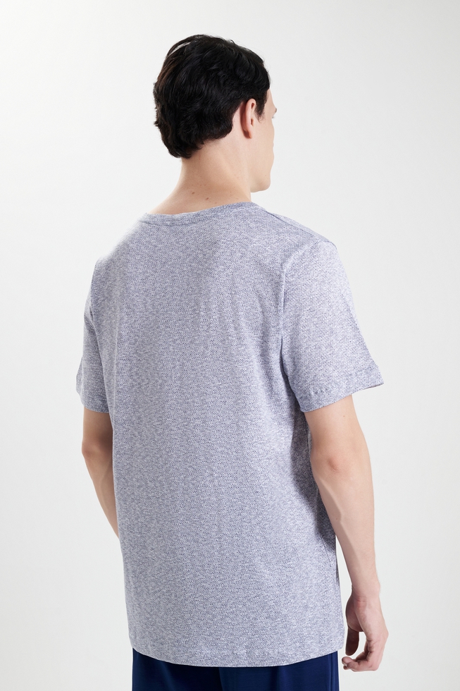 Мужская хлопковая пижама с брюками 4