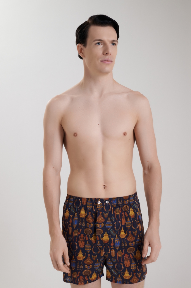  Мужские хлопковые трусы-шорты  3