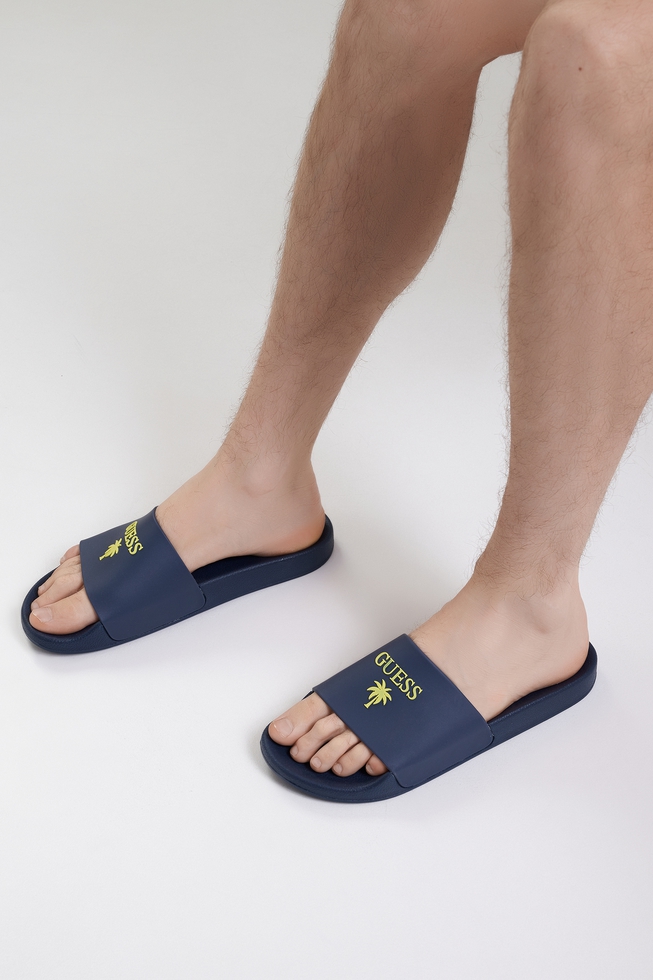 Мужские синие шлёпанцы 1