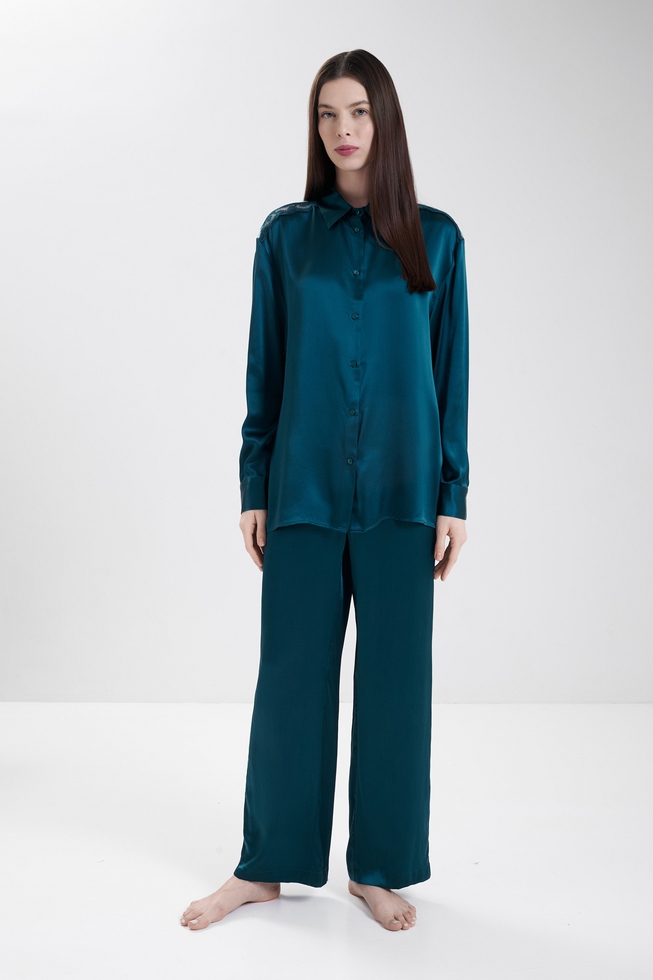  Женские домашние брюки из шелка 3