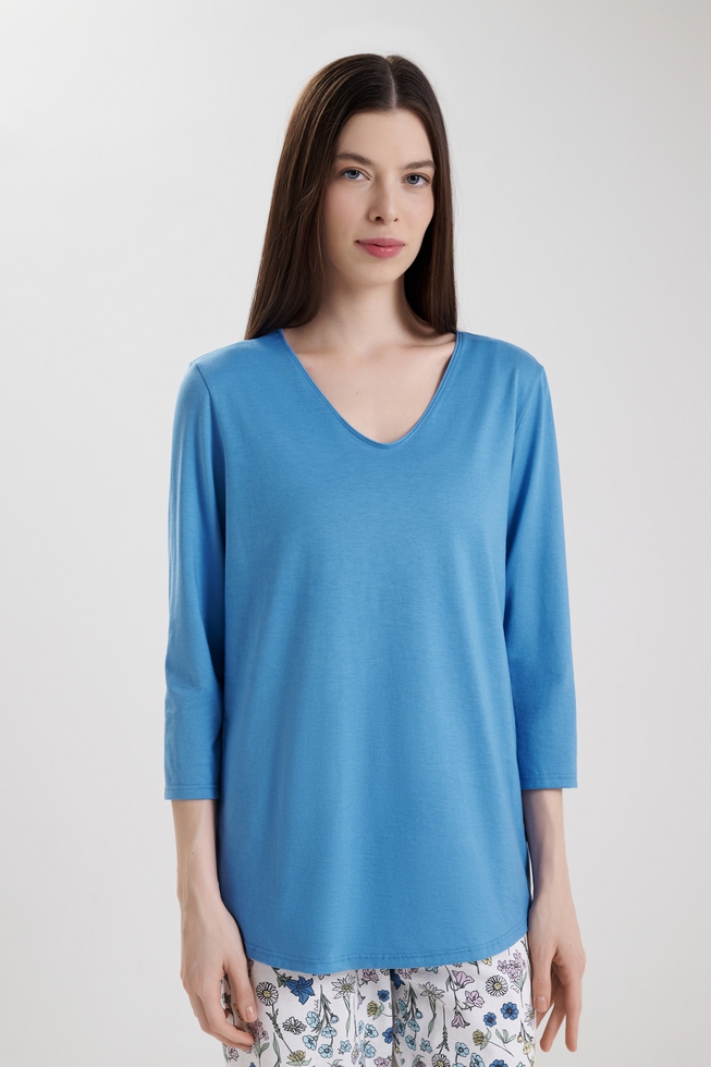  Женская пижама с капри из хлопка 3