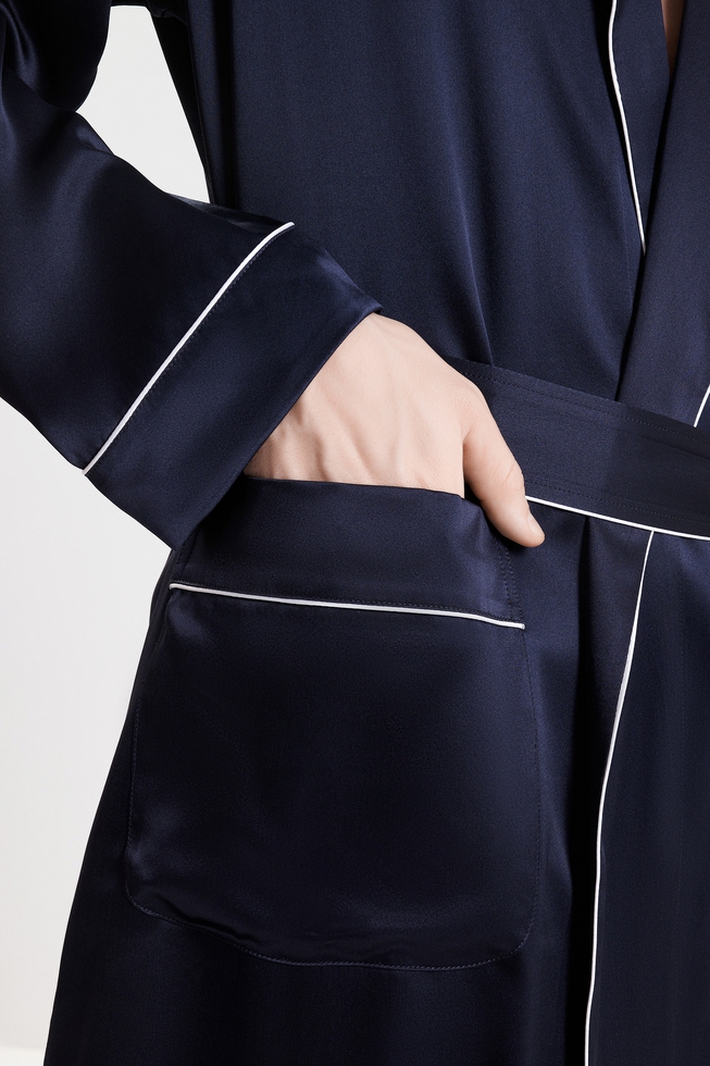 Мужской шелковый халат 4