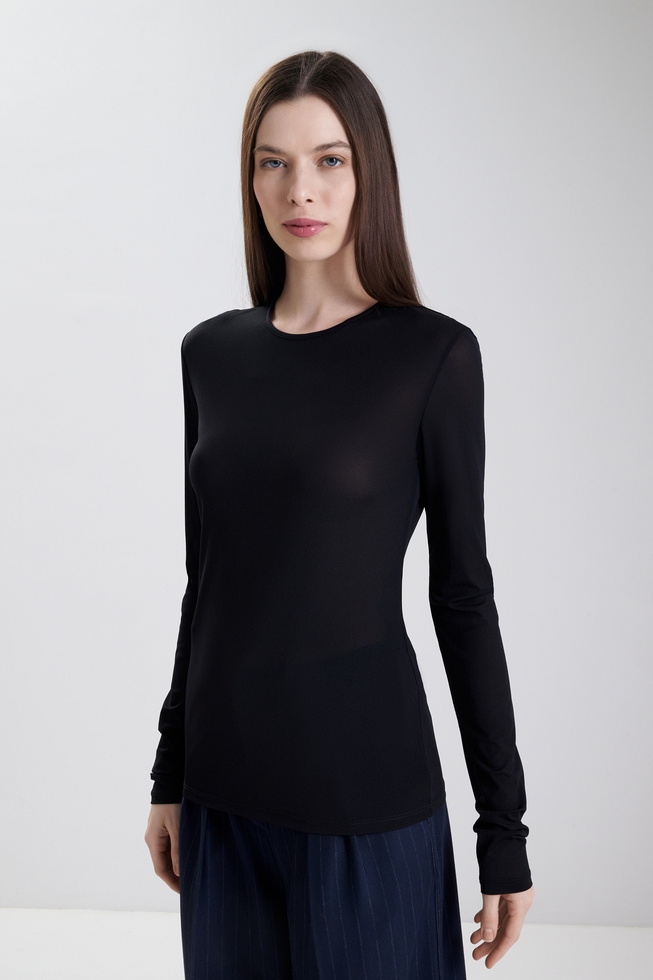  Блузка с длинным рукавом  1