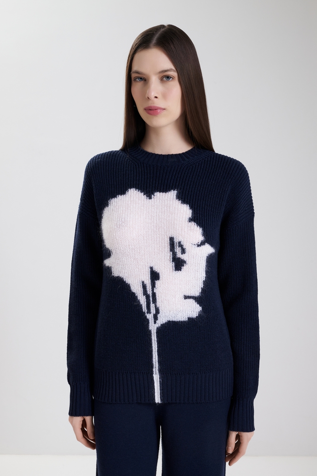  Женский шерстяной джемпер  1