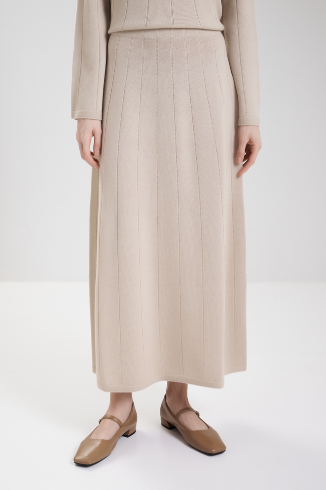 Юбка макси из шерсти 1
