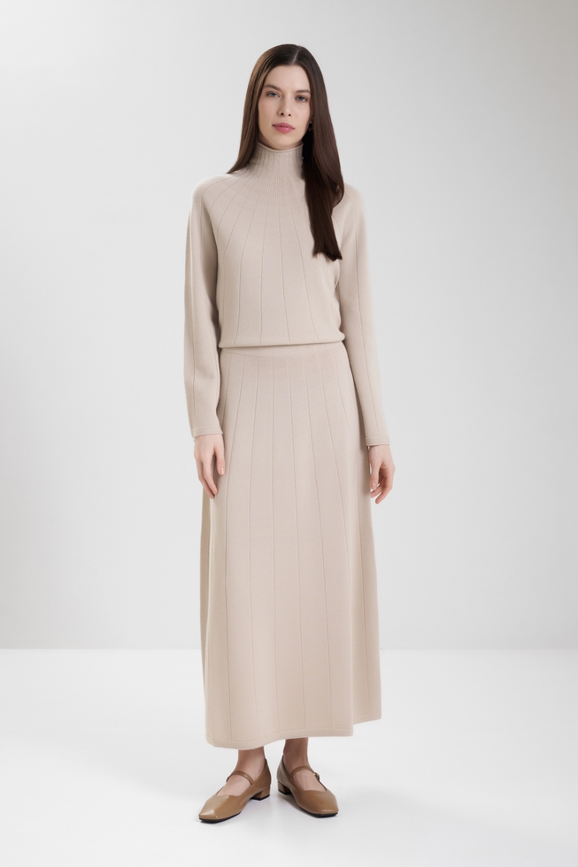 Юбка макси из шерсти 3