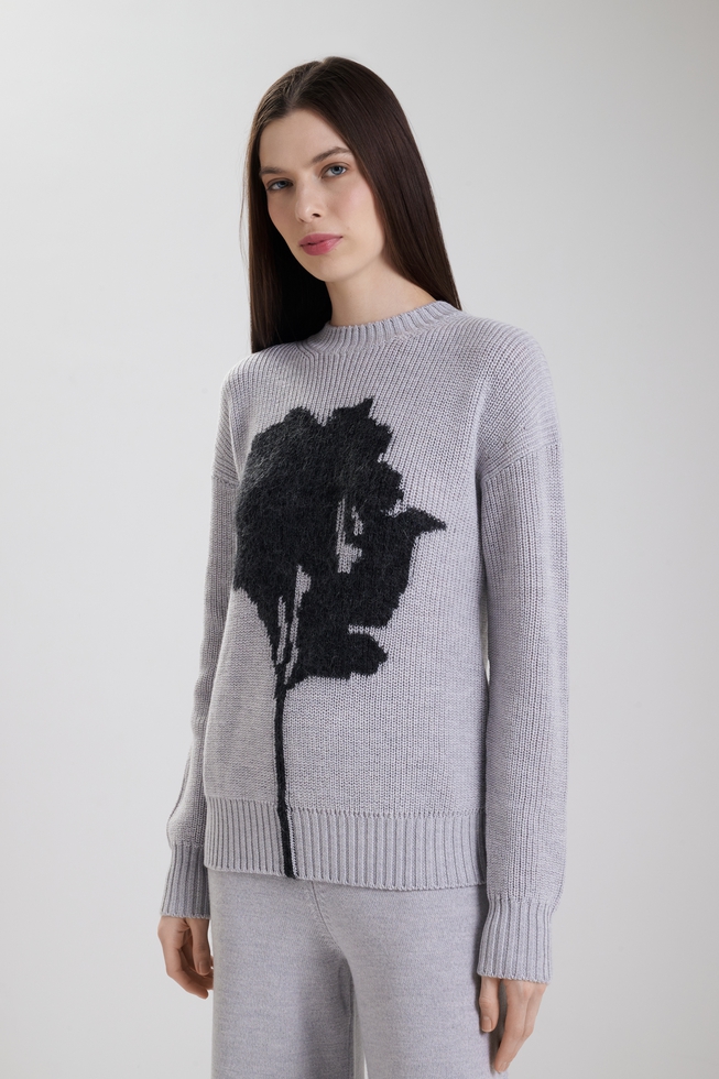  Женский шерстяной джемпер  1