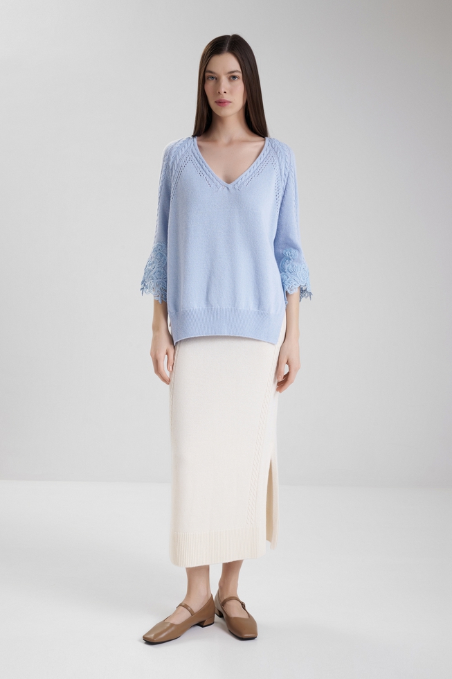  Женский джемпер с вышивкой 3