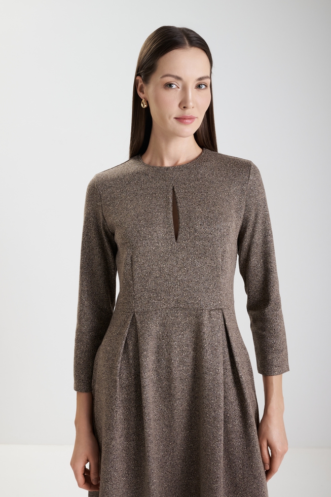  Платье миди с длинным рукавом  3