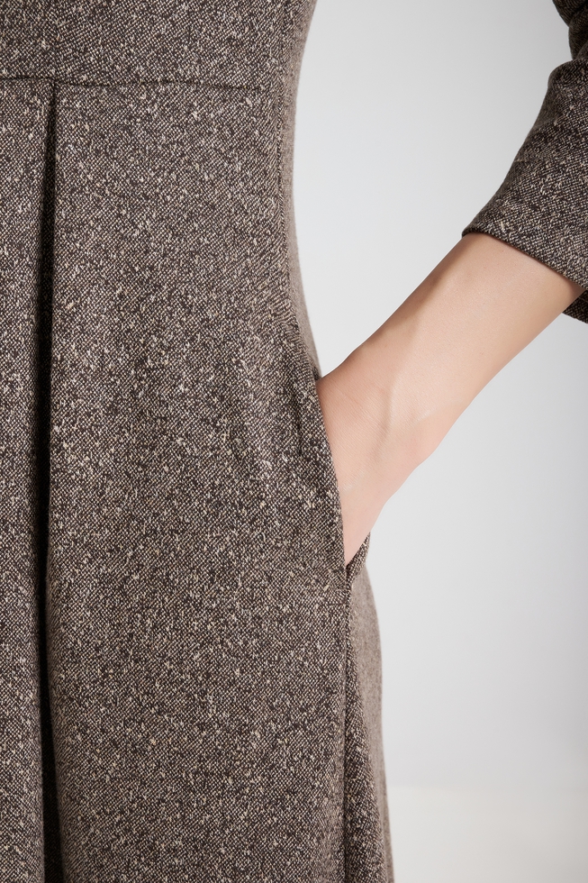  Платье миди с длинным рукавом  4