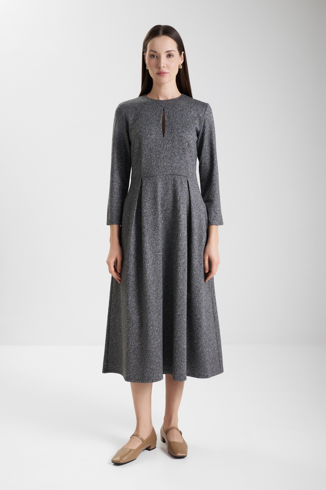  Платье миди с длинным рукавом  1