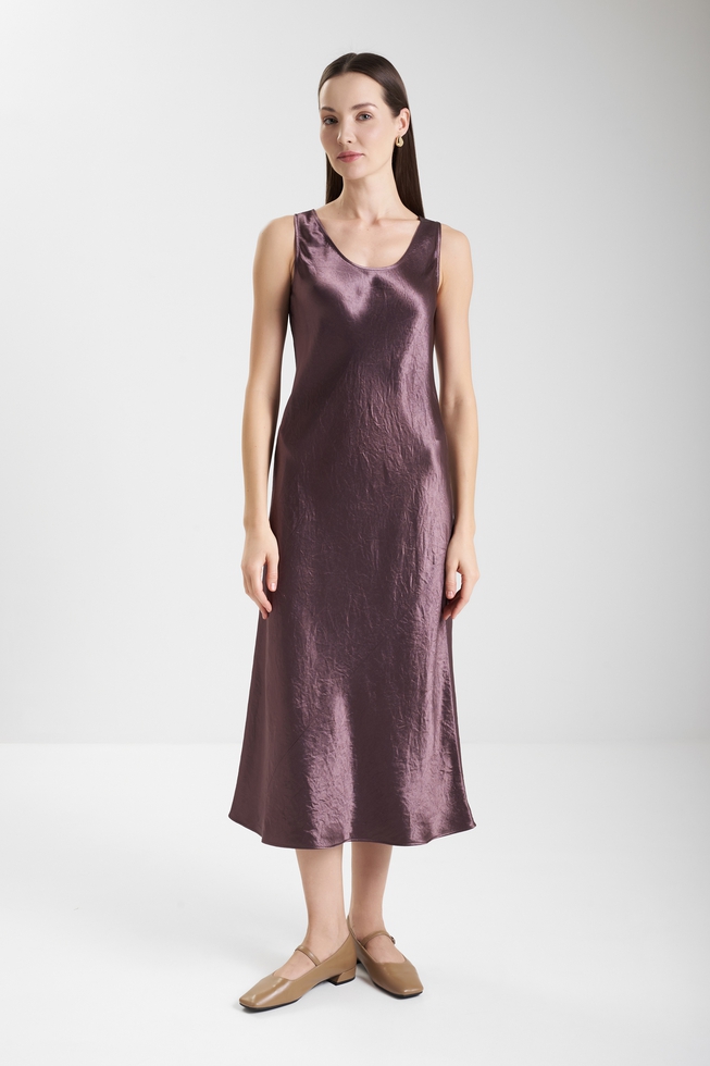  Платье миди из струящейся ткани  1