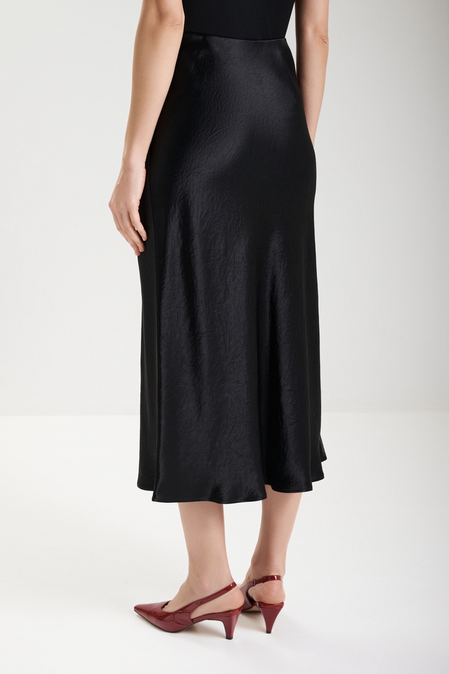 Юбка миди из струящейся ткани  2