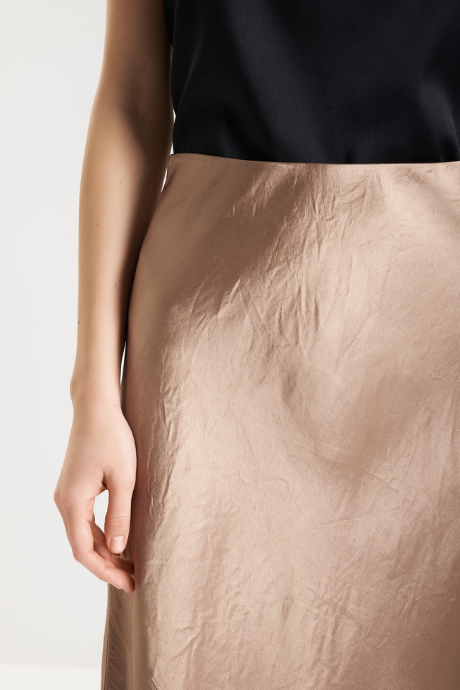 Юбка миди из струящейся ткани  4