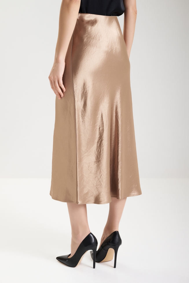 Юбка миди из струящейся ткани  2