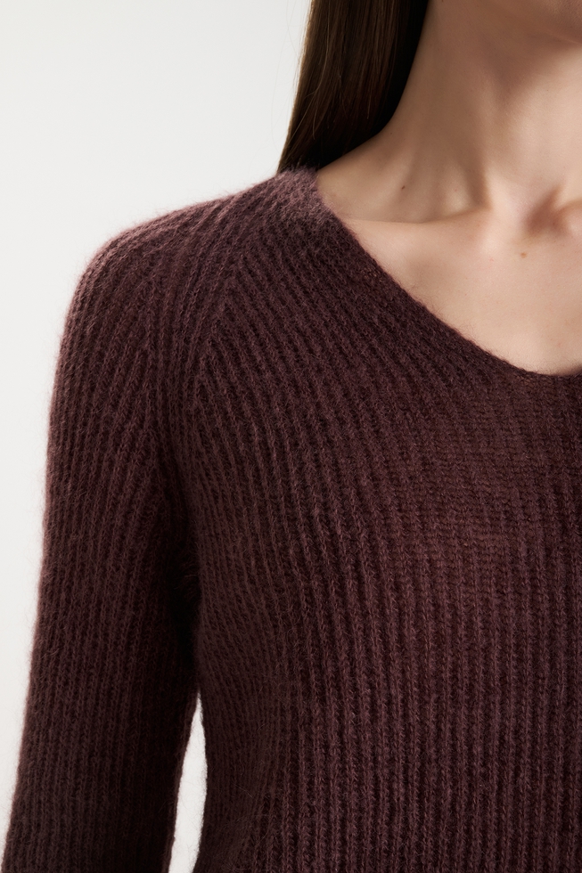  Женский джемпер с мохером  4