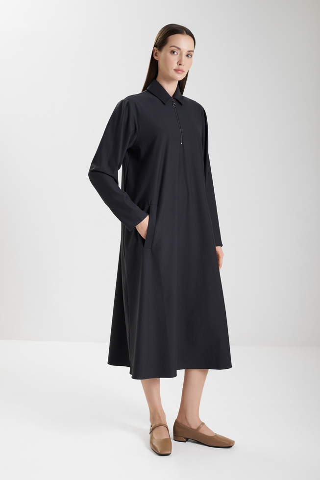  Платье-рубашка с длинным рукавом  1