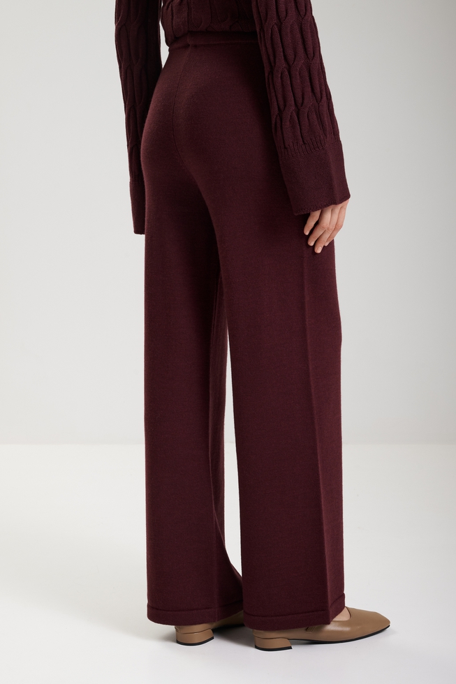  Женские трикотажные брюки из шерсти  2