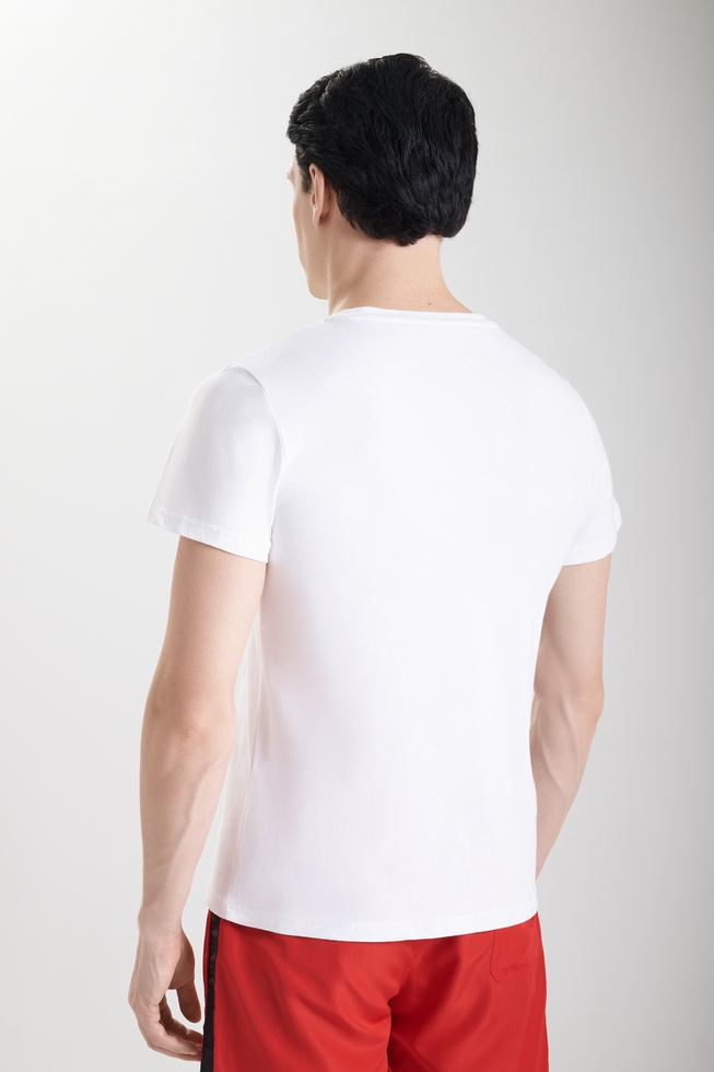  Мужская белая футболка из хлопка 2