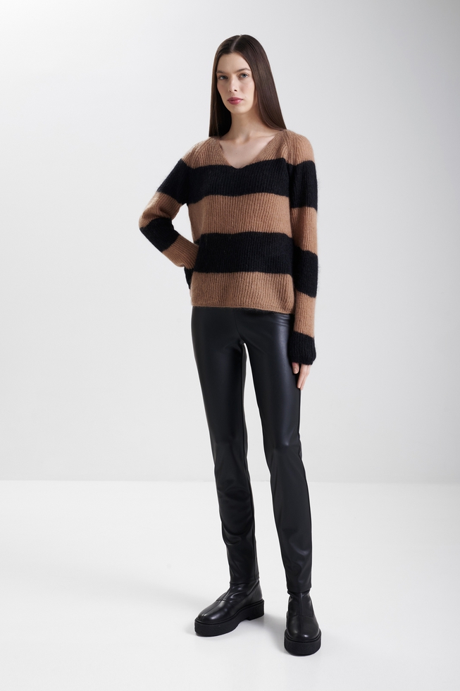 Женский джемпер с мохером  3