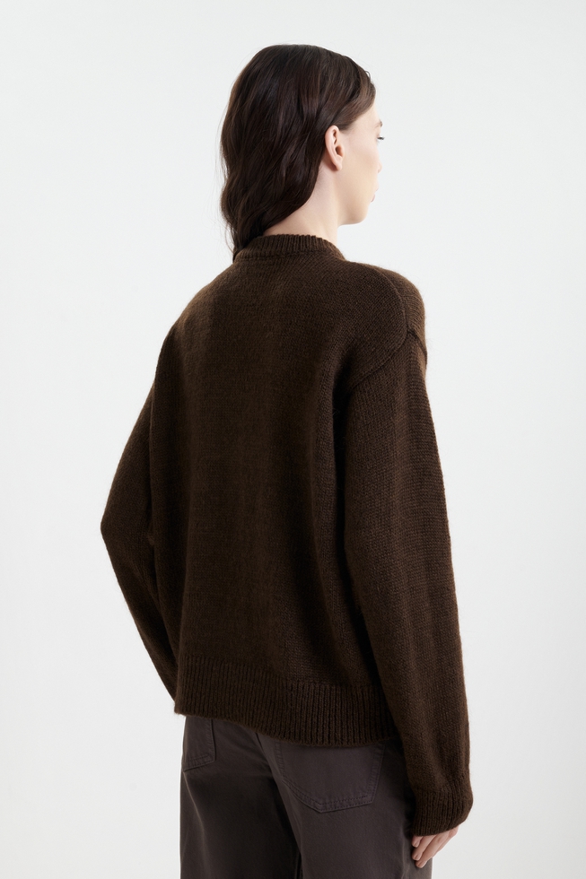 Женский джемпер с мохером  3