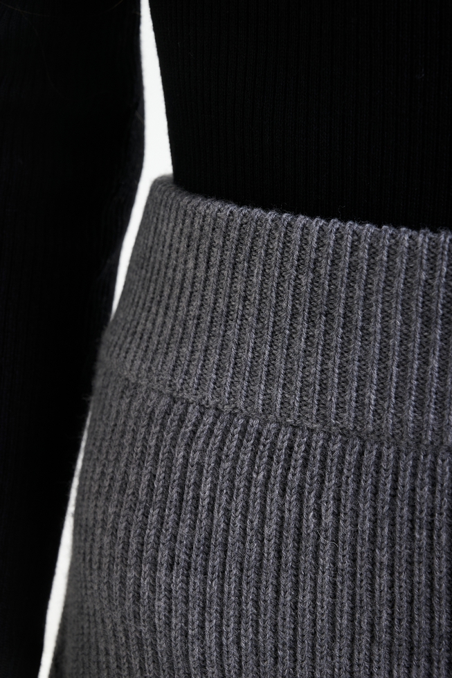 Мини юбка из шерсти мериноса  4